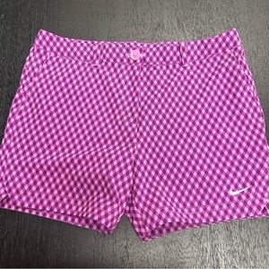 Nike Golf Shorts Women XL Purple Stretch Flat Front Pockets SOLD 🎉